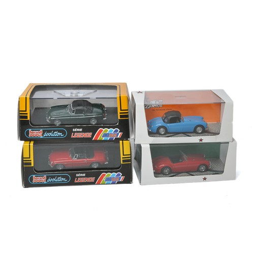 1084 - A group of Four Jouef / Bizarre 1/43 resin / diecast model car issues, all MG Classic Cars as shown.... 