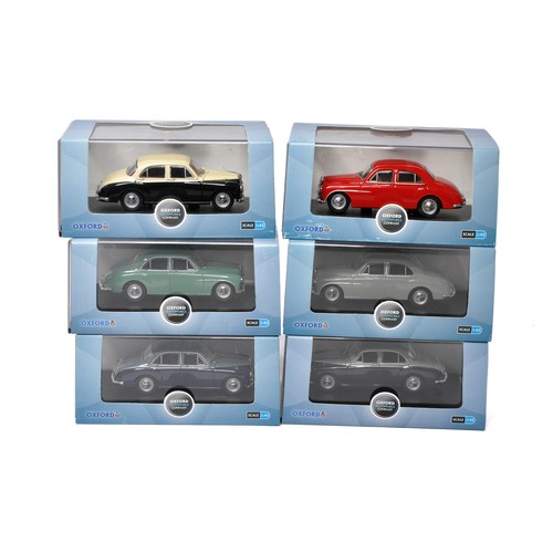 1088 - A group of Six Oxford 1/43 diecast model car issues, all MG Classic Cars as shown. Excellent in boxe... 