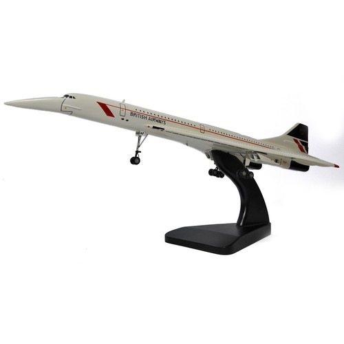 1116 - Bravo Delta Models Hand Carved and Painted model of the British Airways Concorde. Looks to be withou... 