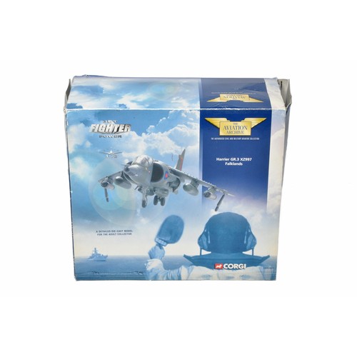 1120 - Corgi Diecast Model Aircraft comprising Harrier Gr3. Looks to be without obvious sign of fault in or... 