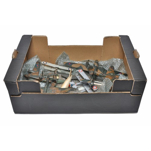 1122 - A quantity of hand built model aircraft, mostly 1/72 scale comprising various military issues as sho... 