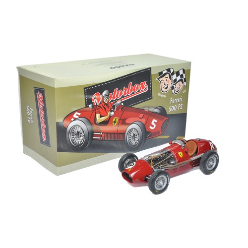 1150 - Exoto 1/18 diecast model racing car comprising Ferrari 500 F2 racing car. Looks to be without fault ... 