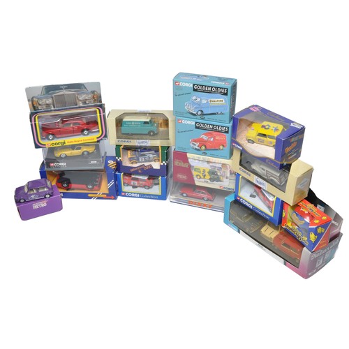 1191 - A group of seventeen diecast models, mainly Corgi with various vehicles including Mini (inc Italian ... 