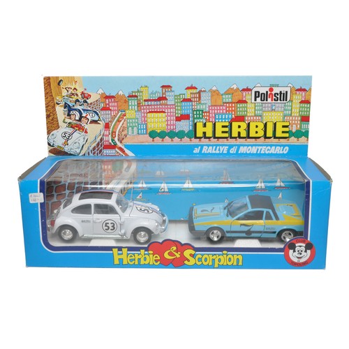 527 - Polistil 1/24 No. W11 Walt Disney Herbie and Scorpion Rallye di Montecarlo twin set. Comprising Herb... 