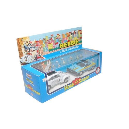 527 - Polistil 1/24 No. W11 Walt Disney Herbie and Scorpion Rallye di Montecarlo twin set. Comprising Herb... 