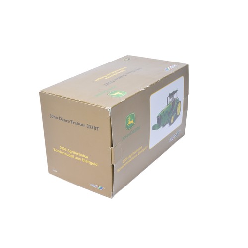 29 - Britains Farm No. 42194 John Deere 8330T Tracked Tractor. Special Gold Edition for Agritechnica 2005... 