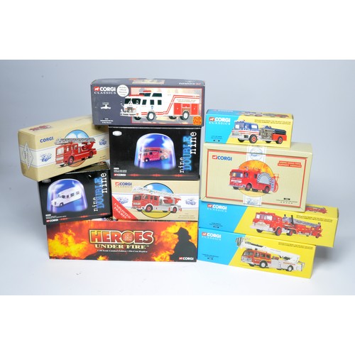 65 - Corgi diecast model issues comprising ten 1/50 'Classic' series Fire Engine and Emergency Service Ve... 