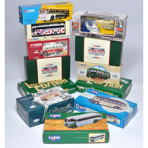 69 - Corgi diecast model bus issues comprising Eleven mostly 1/50 'Classic' series releases in addition t... 