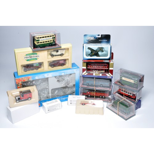 77 - A group of general diecast, mostly Corgi comprising 1/76 diecast bus issues, limited edition collect... 