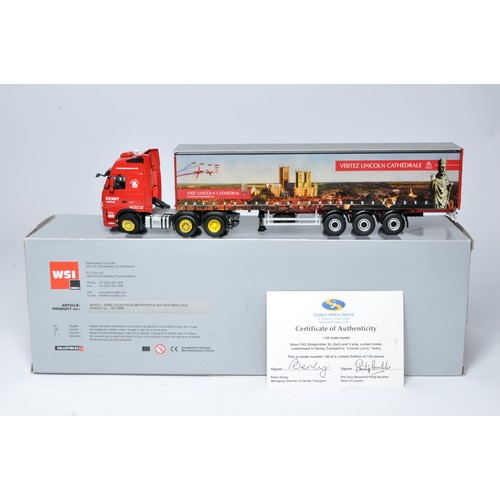 89 - WSI 1/50 diecast model truck issue comprising Limited Edition 138/155 Volvo FH3 Globetrotter XL 6x2 ... 