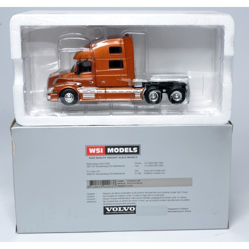 107 - WSI 1/50 diecast model truck issue comprising USA basic line Volvo VN 780 6x4, looks to be without s... 