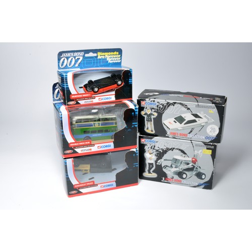 207 - Assorted Corgi Diecast James Bond 007 model vehicles. Displayed. As shown.