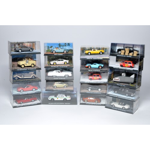 209 - A collection of 20 1/43 diecast model vehicles from the Films of James Bond 007. A series from Fabbr... 