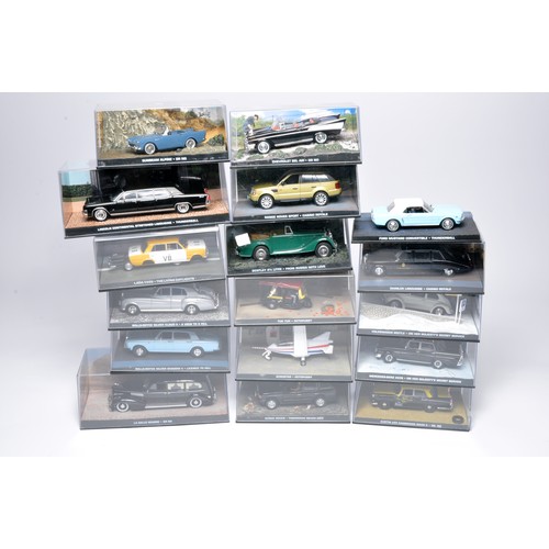 210 - A collection of 17 1/43 diecast model vehicles from the Films of James Bond 007. A series from Fabbr... 