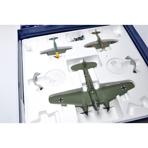 89 - Corgi 1/72 diecast model aircraft issue comprising No. AA99127 Blitz Set. Looks to be generally good... 