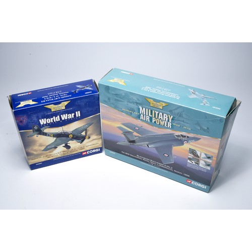 96 - Duo of diecast model aircraft issues comprising Corgi Junkers JU87 Stuka and One other as shown. Bot... 