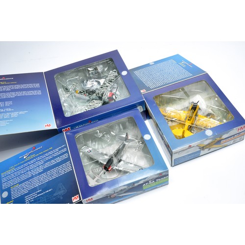 92 - A group of 1/72 diecast model aircraft from Hobby Master including, Havard KF-183, AT6A Texan and FW... 