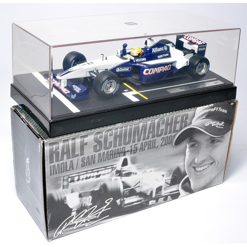 125 - Hot Wheels 1/18 diecast model issue comprising Williams Formula One Racing Car, Ralf Schumacher. Loo... 