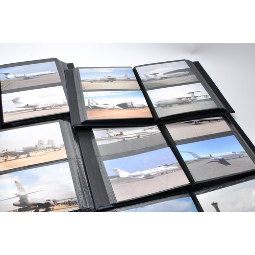 139 - A group of six albums containing Aviation photography including two of military theme, the other fou... 