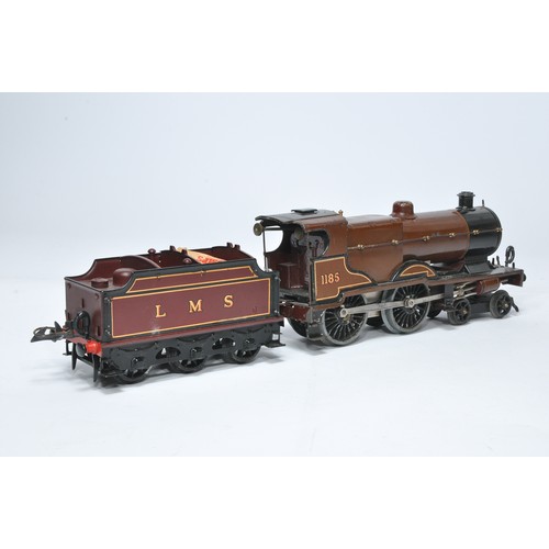 345 - Hornby O Gauge Model Railway issue comprising E220 Special Locomotive LMS 1185 with tender (repainte... 