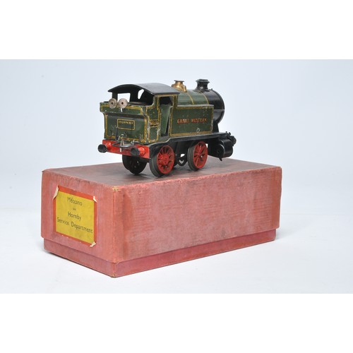 357 - Hornby O Gauge Model Railway comprising Tank Locomotive, Great Western, No. 6600. Displays generally... 