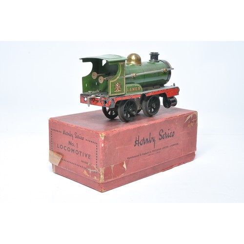 359 - Hornby O Gauge Model Railway comprising L&NER Locomotive. Displays generally fair to good, with box ... 