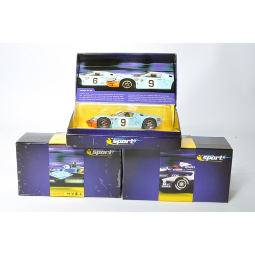 518 - A trio of Limited Edition Scalextric Sport slot car issues to include Ford GT40 1968 no.9, BMW Willi... 