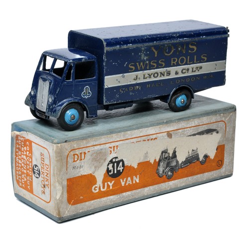 551 - Dinky No. 514 Guy Advertising 'Lyons'. Playworn hence fair only, in fair original box.