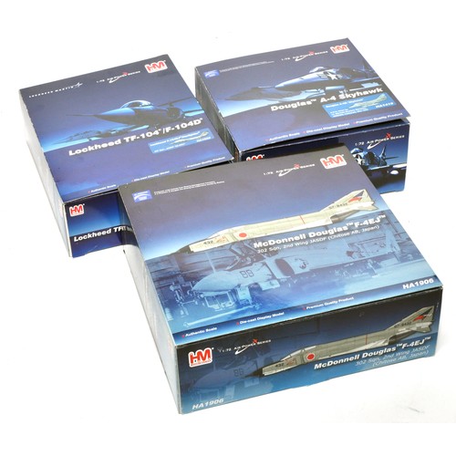 51 - A trio of Hobby Master 1/72 diecast military aircraft as shown. Displayed with some signs of display... 