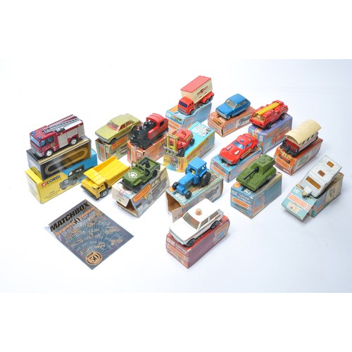 566 - A selection of mostly playworn Matchbox Superfast with poor to fair boxes plus a couple of others (C... 