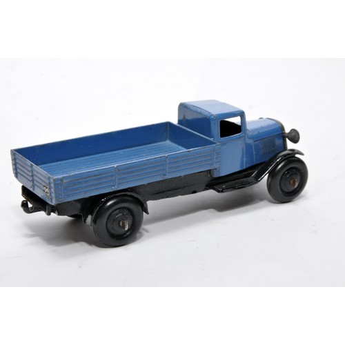 609 - Dinky No. 25a Open back Wagon. Issue is in 'french' blue as shown. Generally displays very good to e... 