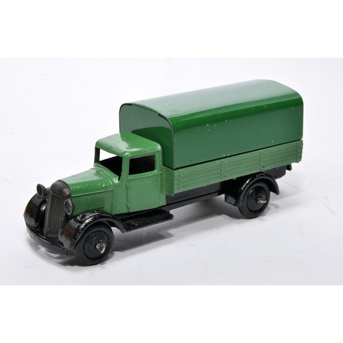 617 - Dinky No. 25b Covered Wagon. Issue is in mid-green with green tilt as shown. Generally displays very... 