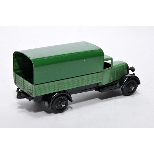 617 - Dinky No. 25b Covered Wagon. Issue is in mid-green with green tilt as shown. Generally displays very... 