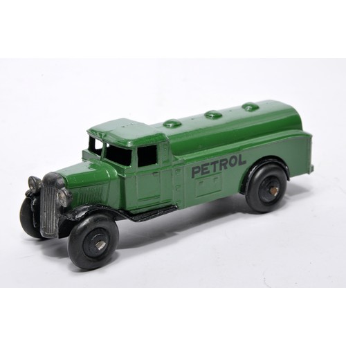 625 - Dinky No. 25d Petrol Tank Wagon. Issue is in green with thick 'petrol' lettering as shown. Displays ... 