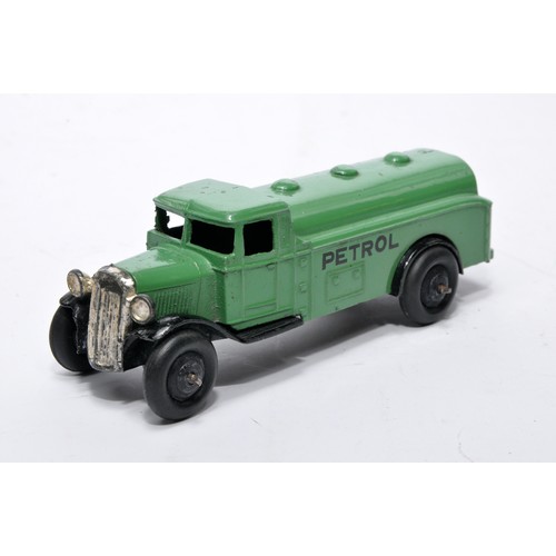 627 - Dinky No. 25d Petrol Tank Wagon. Issue is in mid-green with thick 'petrol' lettering as shown. Displ... 