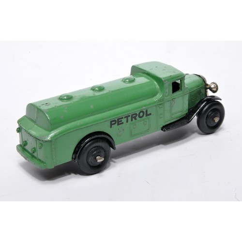 627 - Dinky No. 25d Petrol Tank Wagon. Issue is in mid-green with thick 'petrol' lettering as shown. Displ... 