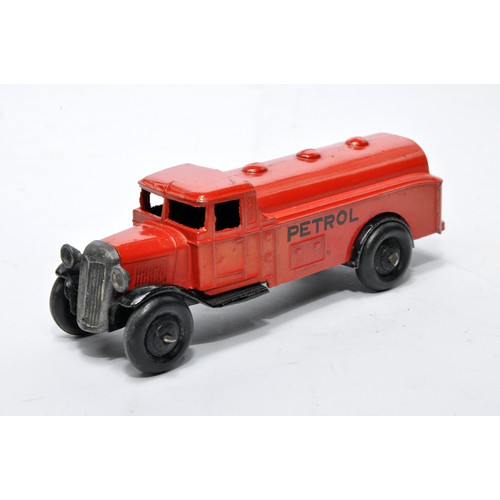 628 - Dinky No. 25d Petrol Tank Wagon. Issue is in red with thick 'petrol' lettering as shown. Displays ve... 