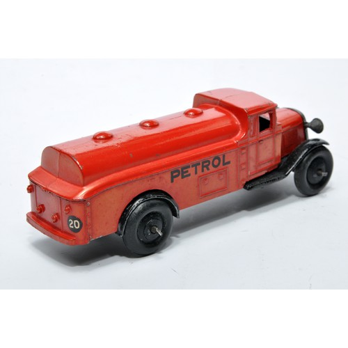 628 - Dinky No. 25d Petrol Tank Wagon. Issue is in red with thick 'petrol' lettering as shown. Displays ve... 