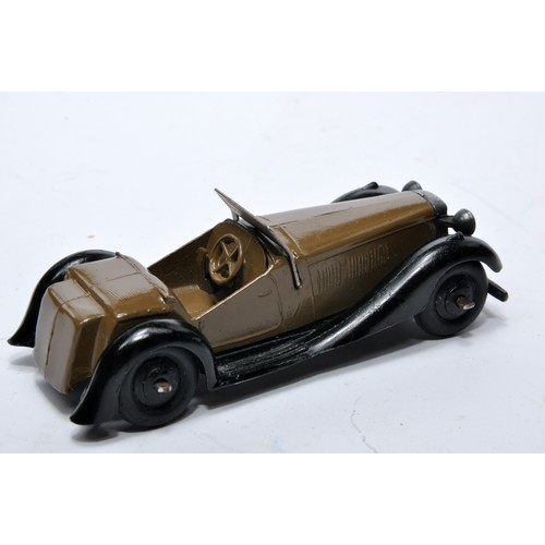 689 - Dinky No. 36e British Salmson 2-Seater Sports Car. Single issue is in fawn brown, as shown. Displays... 