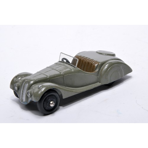698 - Dinky No. 38a Frazer Nash. Single issue is in dark grey with brown interior, as shown. Displays gene... 