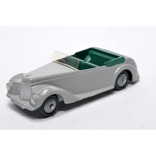 709 - Dinky No. 38e Armstrong Siddeley. Single issue is in grey with dark green interior, plus grey hubs, ... 