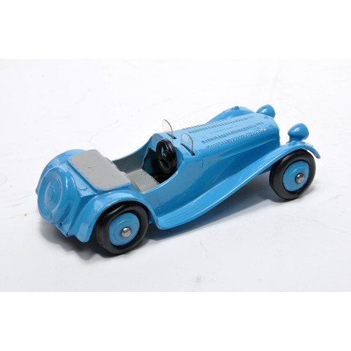 712 - Dinky No. 38f Jaguar SS. Single issue is in blue, inc hubs, with darker grey interior, as shown. Dis... 