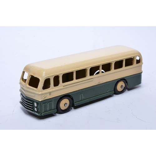 729 - Dinky No. 282 Leyland Royal Tiger Coach. Single issue is in two-tone green and cream, inc cream hubs... 