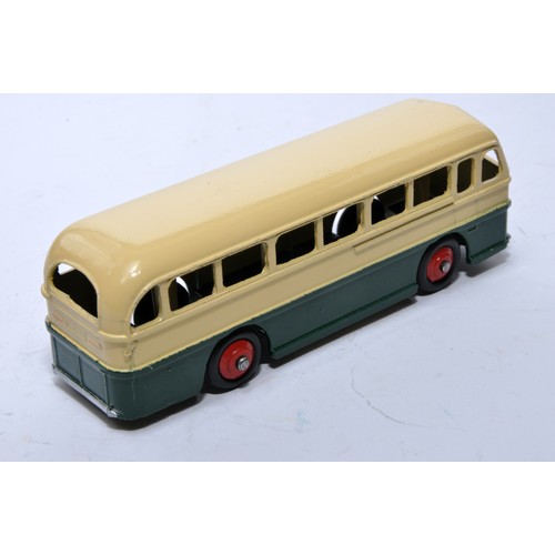 731 - Dinky No. 282 Leyland Royal Tiger Coach. Single issue is in two-tone green and cream, inc red hubs, ... 