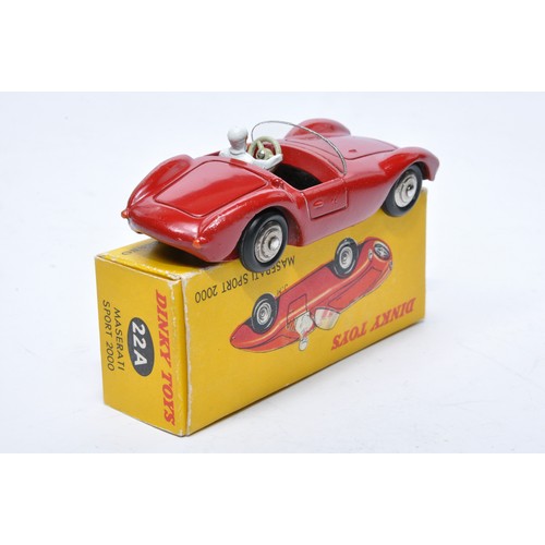 747 - French Dinky No. 22a Maserati Sport 2000. Single issue is in red, with chrome hubs, plus driver, as ... 