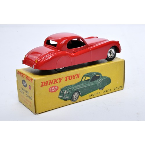 808 - Dinky No. 157 Jaguar XK120 Coupe. Single issue is in red, with chrome hubs, as shown. Displays gener... 