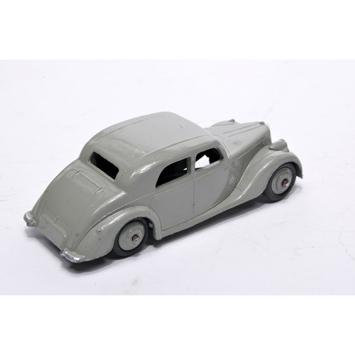814 - Dinky No. 40a/158 Riley Saloon. Single issue is in grey, with grey hubs, as shown. Displays generall... 