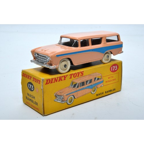 854 - Dinky No. 173 Nash Rambler. Single issue is in two-tone pink and blue, with cream hubs, as shown. Di... 