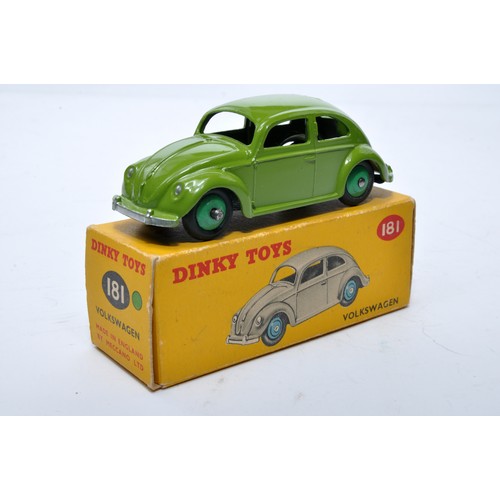 871 - Dinky No. 181 Volkswagen. Single issue is in green, with green hubs, as shown. Displays generally go... 