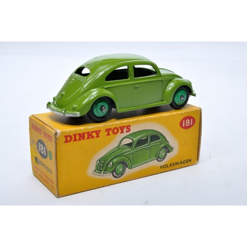 871 - Dinky No. 181 Volkswagen. Single issue is in green, with green hubs, as shown. Displays generally go... 